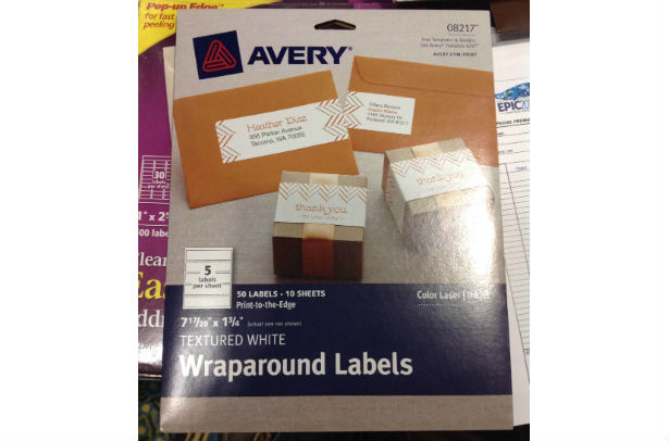 Wraparound Avery Labels