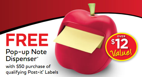 Download your coupon for a FREE Post-it Note Dispenser