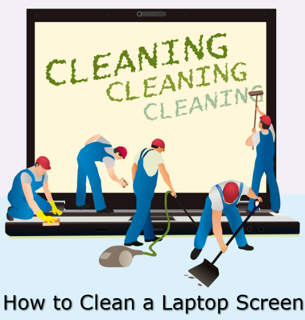 clean lap top screen