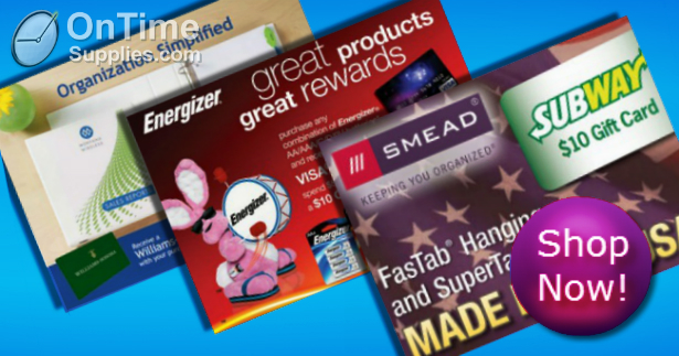 Shop the mail in rebate offers at OnTimeSupplies.com