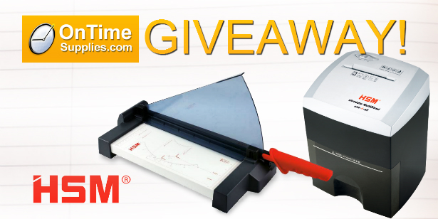 Win a HSM Paper Shredder and Guillotine Cutter!