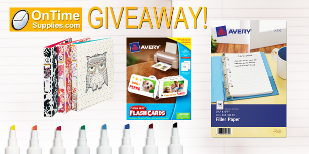 Win $800 in Avery Dry Erase Markers, Binders, Flash Cards & More!